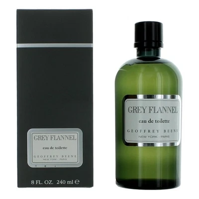 Franela gris de Geoffrey Beene, 8 oz EDT Splash para hombre en una caja Foto 1 de 4
