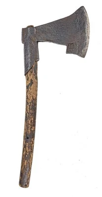 HACHA DE BATALLA/CAMPAMENTO EUROPEA FIRMADA POR MEDIADOS DEL SIGLO XVII rara con ASH HAFT Foto 1 de 4