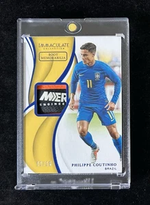 2018-19 Panini Immaculate Philippe Coutinho Match Worn Boot Card Sapphire #11/15 - Picture 1 of 3
