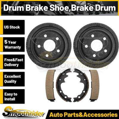 Rear Kit Brake Drums & Brake Shoes For 1986-1989 1990 Ford Bronco II Raybestos - Image 1 of 4