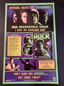 THE AMAZING HULK Original Serie Lou Ferrigno ~ Vintage Comic Seite DRUCKANZEIGE 2003 - Bild 1 von 1