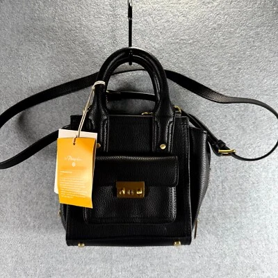 3.1 Phillip Lim Pashli Mini Satchel Handbag Womens Black Crossbody Strap NWT - Image 1 of 4