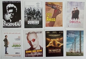 C39  8x Cinema Plakatkarten  ERASERHEAD / THE WRESTLER / NATURAL BORN KILLERS - Bild 1 von 2