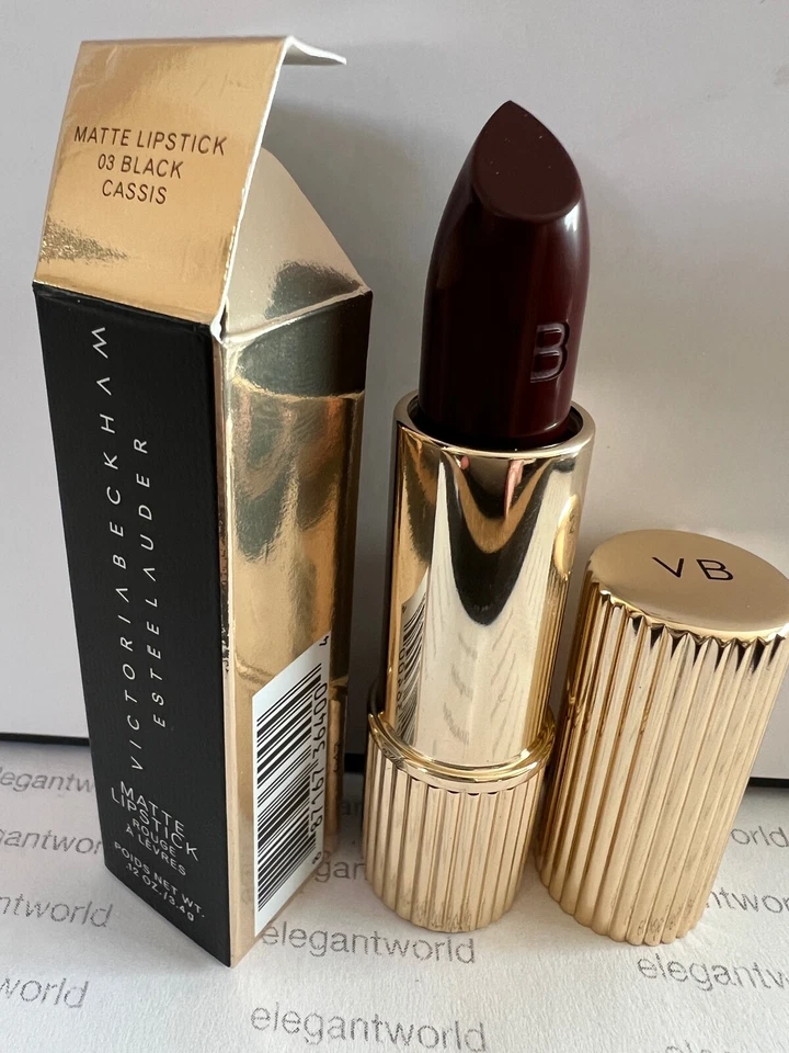 Estee Lauder Victoria Beckham Matte Lipstick 03 Black Cassis Net WT 3.4g
