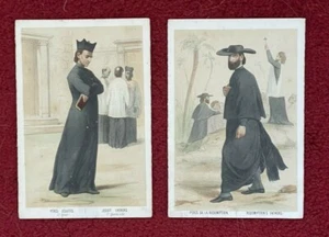 Antike / Vintage religiöse farbige Karten - Väter, Brüder & Mönche - 20 Karten - Bild 1 von 6