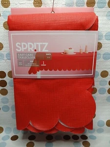 Spritz PEVA Easy Care Tablecloth RED 60 in x 84 in (1 Pack) - Picture 1 of 4