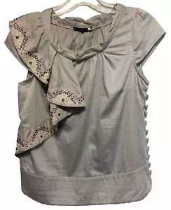 Anthropologie Leifsdottir Fanned Flames Blouse Top Size 2 New $178 - Picture 1 of 12