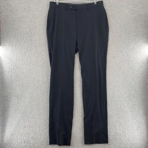 Calvin Klein Hose Herren 34 schwarz elegant gerades Bein Taschen Büro Karriere Arbeit - Bild 1 von 10