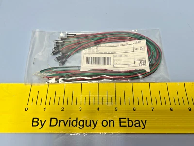 QTY 10 Dialight 559-3501-007F LED Snap-In Panel 5MM, 5V, Red/Green - Image 1 of 3