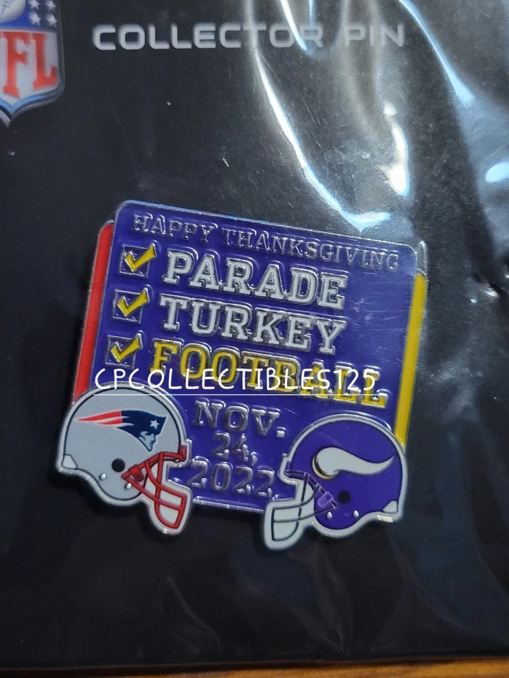 New England Patriots VS Minnesota Vikings Game Day Pin 10/9/22 US Bank Stadium - Image 1 of 1