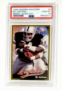 1990 LEGENDS BO JACKSON PSA 10 (GOLD BORDER INSERT) *POP 12* ((RARE GEM)) - Bild 1 von 2