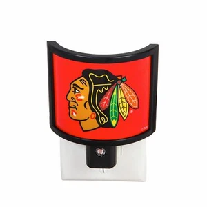 Team Sports America NHL Chicago Blackhawks leuchtendes Auto Sensor Nachtlicht - 4" - Bild 1 von 3