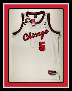 NEU Selten Chicago Bulls Jalen Rose 1984 Nike Rewind Vintage 2002 NBA Trikot Brandneu mit Etikett - Bild 1 von 24