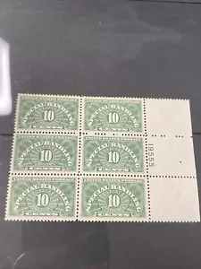 Bloque de placas 10C de manejo especial US QE1 bloque de 6 extra fino como nuevo nunca con bisagras - Imagen 1 de 2