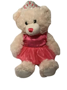 DanDee-Collectors Choice~Princess Teddy Bear~Plush~Silver Crown~Pink Tutu Dress - Picture 1 of 12