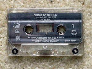 GUNS N ROSES LIVE AND LET DIE  LIVE LP VERSION CASSETTE TAPE 1991 GEFCS 19114 - Picture 1 of 3