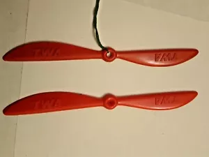 2 red Airline drink stirrer - TWA - anniversary (1926 -1976) - swizzle stick new - Bild 1 von 4