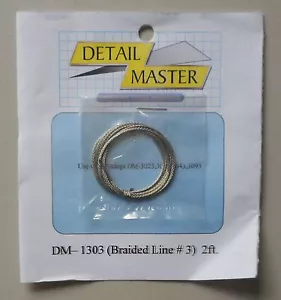 BRAIDED LINE #3 1:24 1:25 DETAIL MASTER CAR MODEL ACCESSORY 1303 - Picture 1 of 2