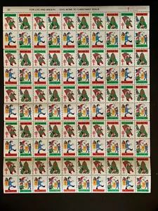 Christmas Seals 1974 Full Sheet MNH - Picture 1 of 1