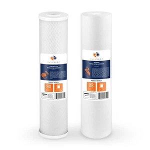 Big Blue CTO Carbon Block & Sediment 20”x4.5" Replacement Filter Cartridges Set - Picture 1 of 9