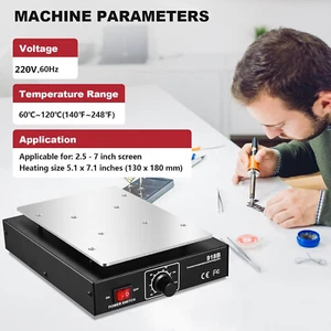 Screen Separator Auto Heating Metal Phone Repair Machine Elec Hot Plate Station - Picture 1 of 16