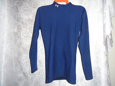 YOUTH'S NAVY BLUE UNDER ARMOUR LONG SLEEVE SHIRT - Image 1 of 2