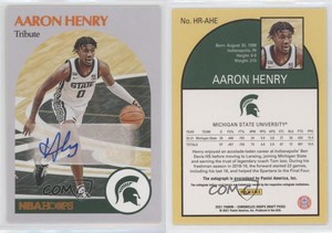 2021 Panini Chronicles Draft Picks Hoops Retro Orange Aaron Henry Rookie Auto RC