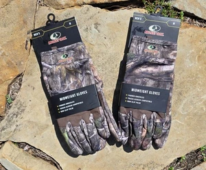 NWT_{SET OF 2}Mossy Oak Men's Midweight Hunting Gloves - MEDIUM - Picture 1 of 2