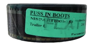 Puss in Boots 35mm Movie Trailer Green Band Flat/Multi Paramount Pictures - Imagen 1 de 4
