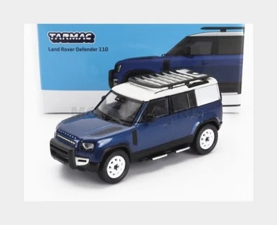 TARMAC T64G-020-BL LAND ROVER - NEW DEFENDER 110 2020 - BLUE WHITE - 1/64 - Immagine 1 di 2