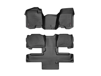 WeatherTech FloorLiner para 2014-2014 Chevrolet Tahoe - Conjunto completo, preto - Imagem 1 de 4