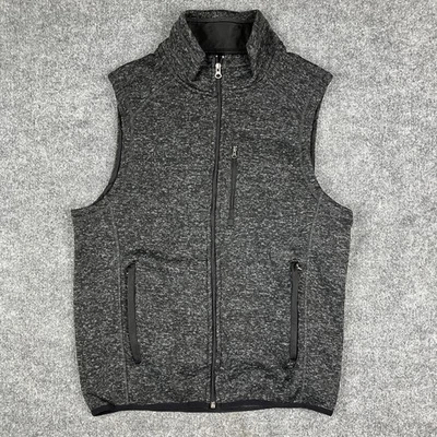 Chaleco Atlético Para Hombre L Gris Carbón Cremallera Completa Sin Mangas Softshell Ligero Foto 1 de 4