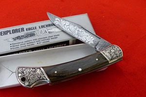 Explorer Japan 5" Eagle Lockback Lock Blade Decorative Knife MINT - Picture 1 of 5