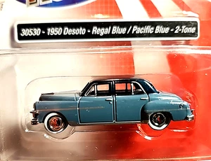 Mini Metals HO=1/87 1950 DeSoto 4 Door Sedan,CAR-Blue/BLACK RTR-BUILT CMW-AUTO - Picture 1 of 15