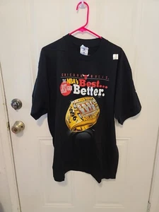 Vtg 96 Chicago Bulls Championship Rings Single Stitch T Shirt Sz XL New W/O Tags - Picture 1 of 8