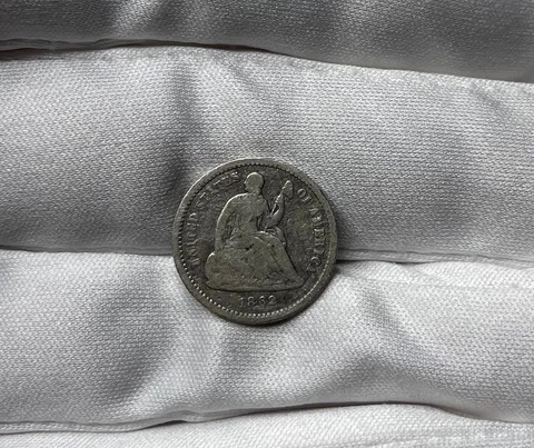 1862-P Seated Liberty Silver Half Dime - Better Date Civil War Era Mintage! Cover