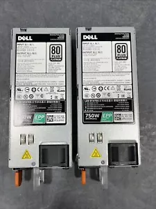Lot (8) Dell 750W Server Power Supply PowerEdge W8R3C Y9VFC PJMDN 5RHVV - Photo 1/3