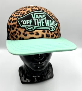 Vans Off The Wall Unisex Animal Print Snapback Sombrero Verde Menta Talla Única - Imagen 1 de 5