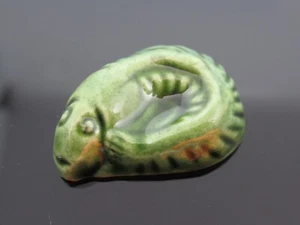 FEVE MAURIN LES INCAS POISSON ANGUILLE ENROULE VERT - Picture 1 of 5