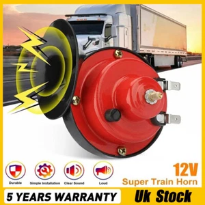 1x Loud 110-300DB 12V Electric Bull Horn Air Horn Raging Sound For Car Truck Red - Picture 1 of 14