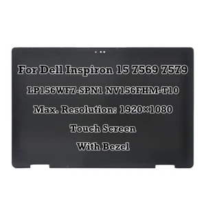 LP156WF7-SPN1 NV156FHM-T10 LCD Touch Screen+Bezel For Dell Inspiron 15 7569 7579 - Picture 1 of 5