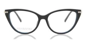 Marco de gafas ópticas de plástico ojo de gato negro Swarovski SK5425 001 53-16-140 - Imagen 1 de 2