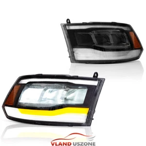 Faros LED con lámpara delantera secuencial para camioneta Dodge Ram 1500 2500 3500 09-18 - Imagen 1 de 12