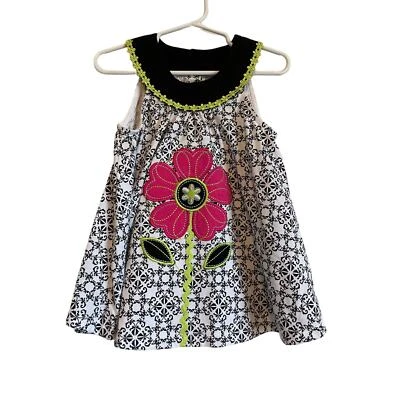 Kids Headquarters sleeveless black embroidered tunic top lightweight Size 4T - Image 1 of 4