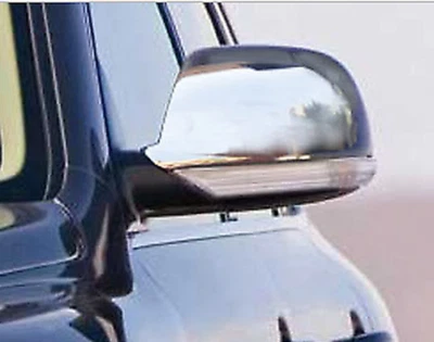 Cromo Specchietto Laterale Set Coperture Bordi Per Volkswagen touareg (2007-10) - Immagine 1 di 2