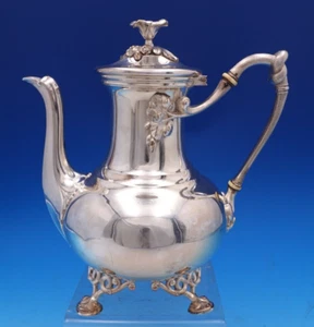 Marly by Christofle Silverplate Coffee Pot 9" Tall x 8 3/4" (#8021) - Picture 1 of 12