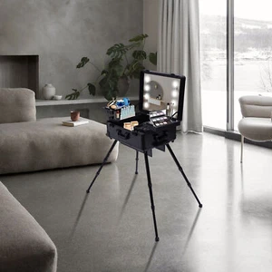 Profi Kosmetikkoffer Trolley Schminkkoffer Make-up Koffer Beauty Case +4 Rollen - Bild 1 von 12