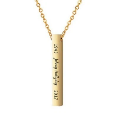 Collier pendentif Johnny Hallyday - Couleur doré - Photo 1/2