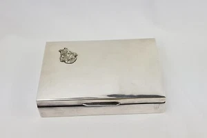 Zigarrendose Zigarettenetui Silber 835 HB Hermann Bauer 20. Jahrhunderte - Bild 1 von 12