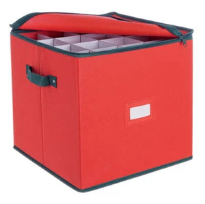Bizzotto Bizzotto Contenitore Natalizio Xmas per 27 Sfere D 100 Mm Quadrato Ross - Imagen 1 de 1